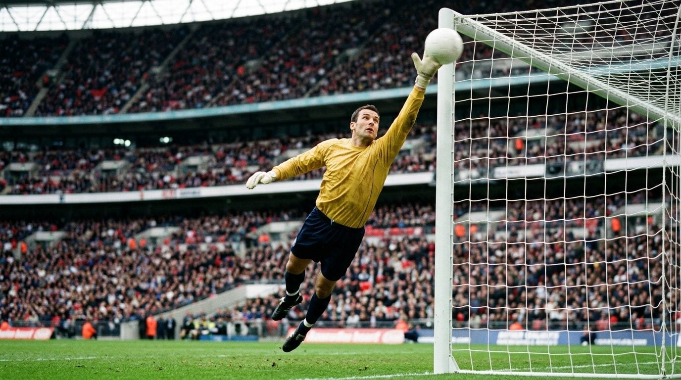 Kiper Swiss Gregor Kobel melakukan penyelamatan gemilang saat Swiss tekuk Kanada di Piala Dunia
