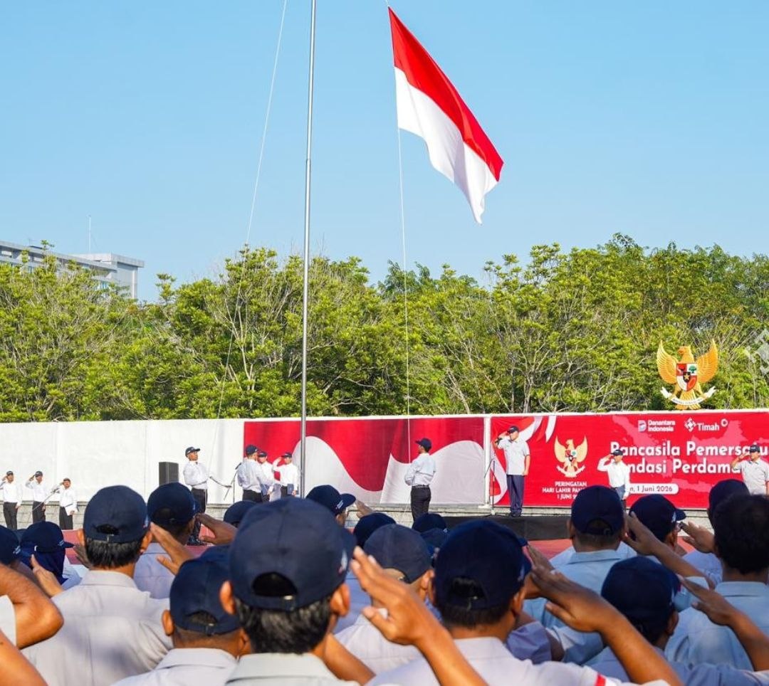 PT Timah Gelar Upacara Peringatan Hari Lahir Pancasila 2026