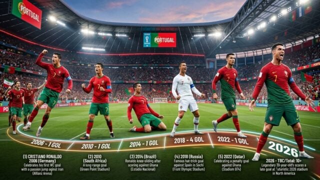 Total Gol Ronaldo di Piala Dunia 2006-2026 Lengkap