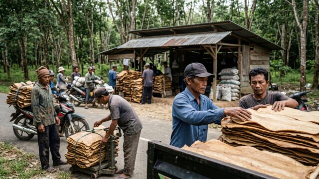 Update Harga Komoditas Karet Bangka Belitung Juni 2026: Menguat Tipis, Dipicu Permintaan Ekspor