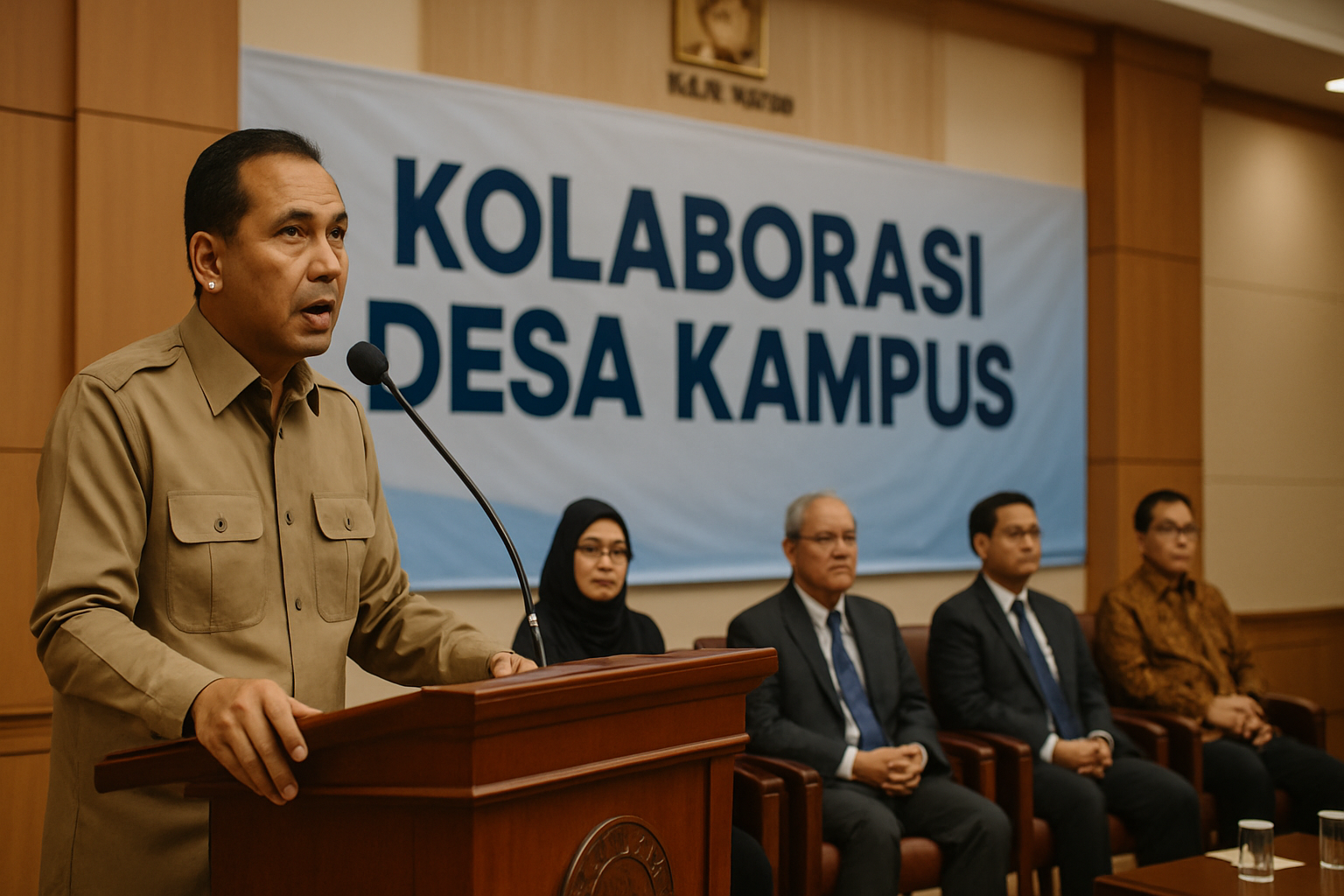 Wamendari Bima Arya Sugiarto membuka Program Kepala Desa Masuk Kampus di Universitas Indonesia, Depok