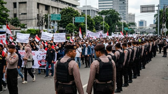 1.686 Polisi Dikerahkan Untuk Kawal Demo Dukung Program MBG