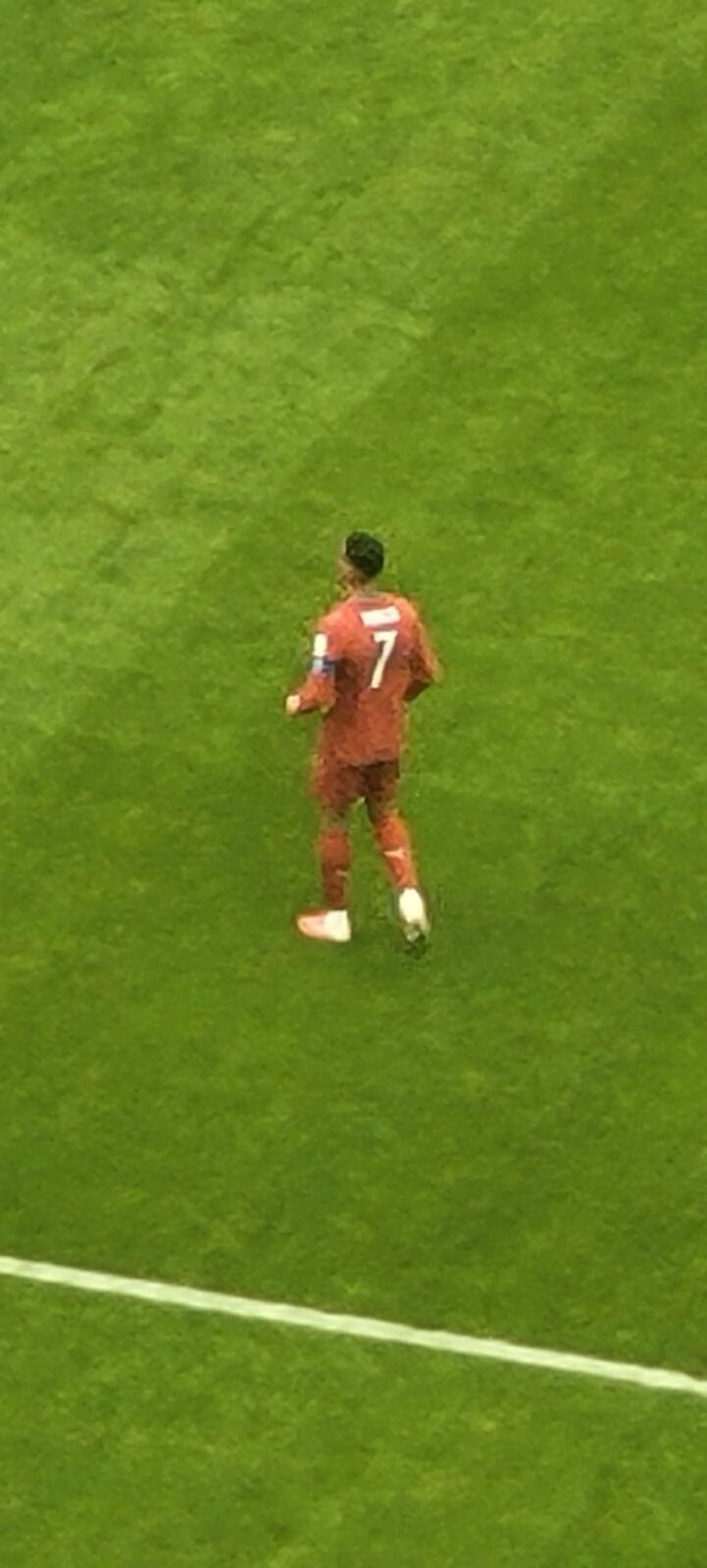 Cristiano Ronaldo at a 2026 World Cup match in Houston