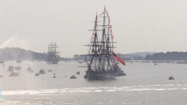Boston's Logan Airport Grinds to a Halt as Spectacular Tall Ships Arrive