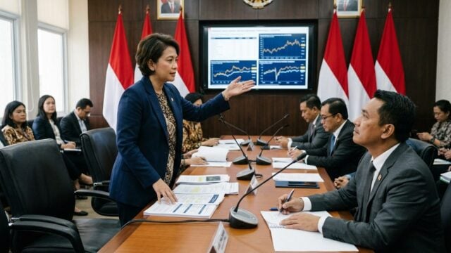 Menteri Keuangan Purbaya Yudhi Sadewa saat rapat kerja Komisi XI DPR RI membahas pemindahan dana SAL ke bank BUMN Himbara
