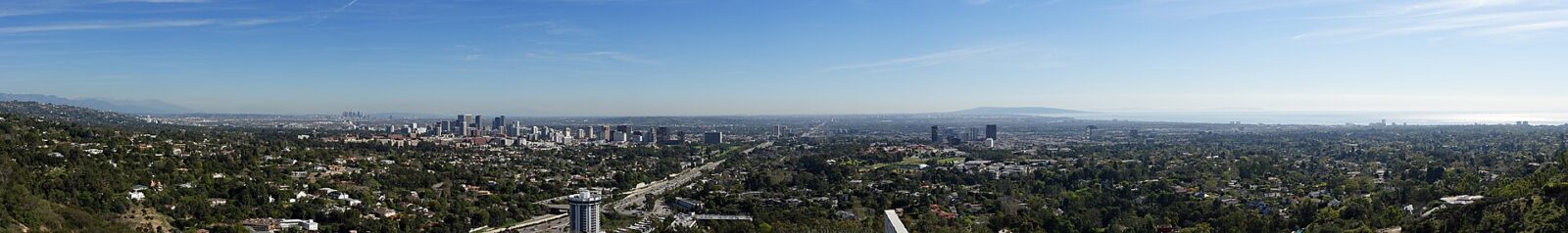 View from the Getty Center area in Los Angeles
