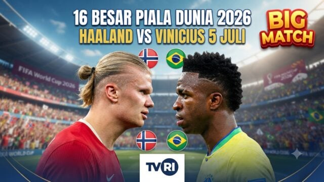 Preview Norwegia vs Brasil 16 Besar Piala Dunia di TVRI