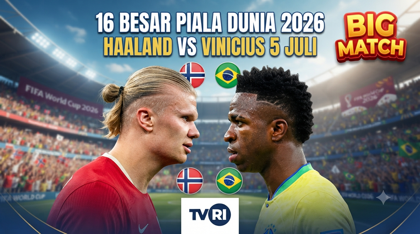 Preview Norwegia vs Brasil 16 Besar Piala Dunia di TVRI