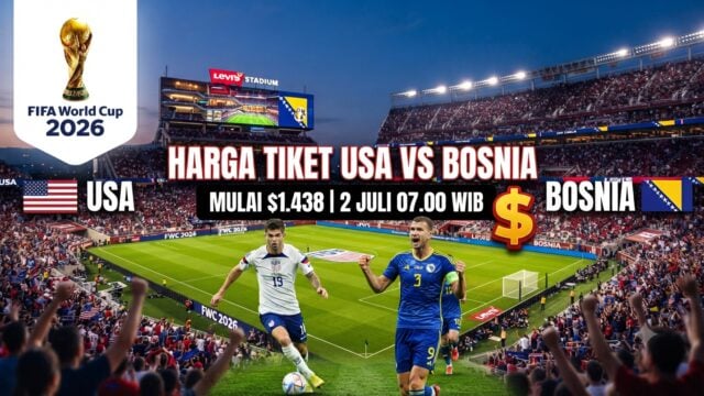 Harga Tiket USA vs Bosnia 2 Juli 2026 di Levi’s Stadium + Live