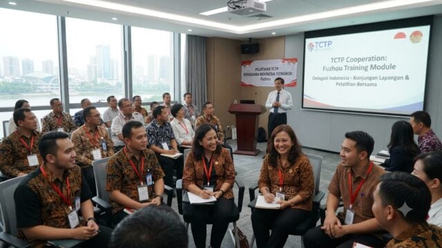 Delegasi Indonesia mengikuti pelatihan dan kunjungan lapangan kerja sama TCTP di Fuzhou, Tiongkok