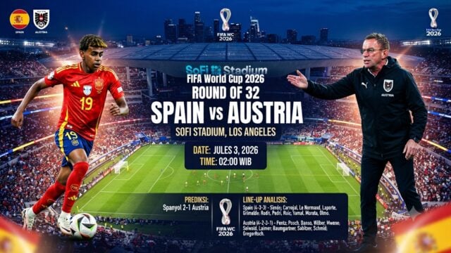 Yamal Lawan Rangnick! Prediksi Skor Spanyol vs Austria di 32 Besar PD 2026