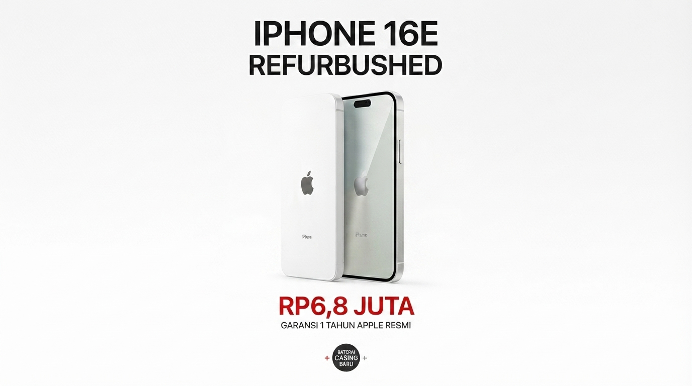 iPhone 16e Refurbished Rp6,8 Juta Juli 2026 Garansi 1 Tahun