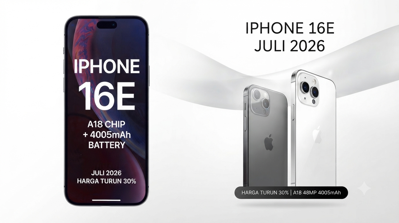 Harga iPhone 16e Juli 2026 Turun 30% Spek A18 Baterai 4005mAh