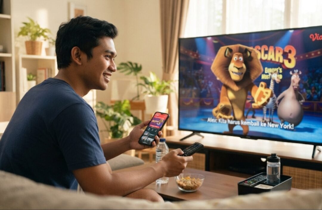 Ilustrasi nonton Madagascar 3 di Vidio dengan subtitle Indonesia dan paket premium