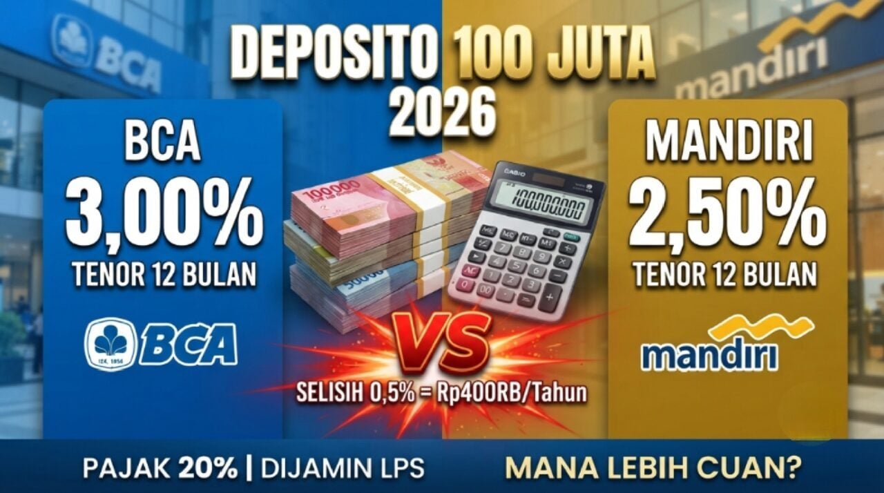 Deposito BCA vs Mandiri 2026