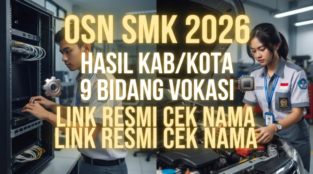 Pengumuman Hasil OSN SMK 2026 Kabupaten/Kota