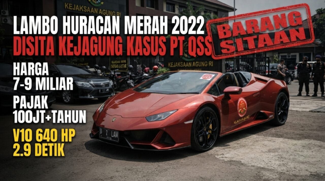 Harga Lamborghini Huracan 2022 Warna Merah Disita Kejagung