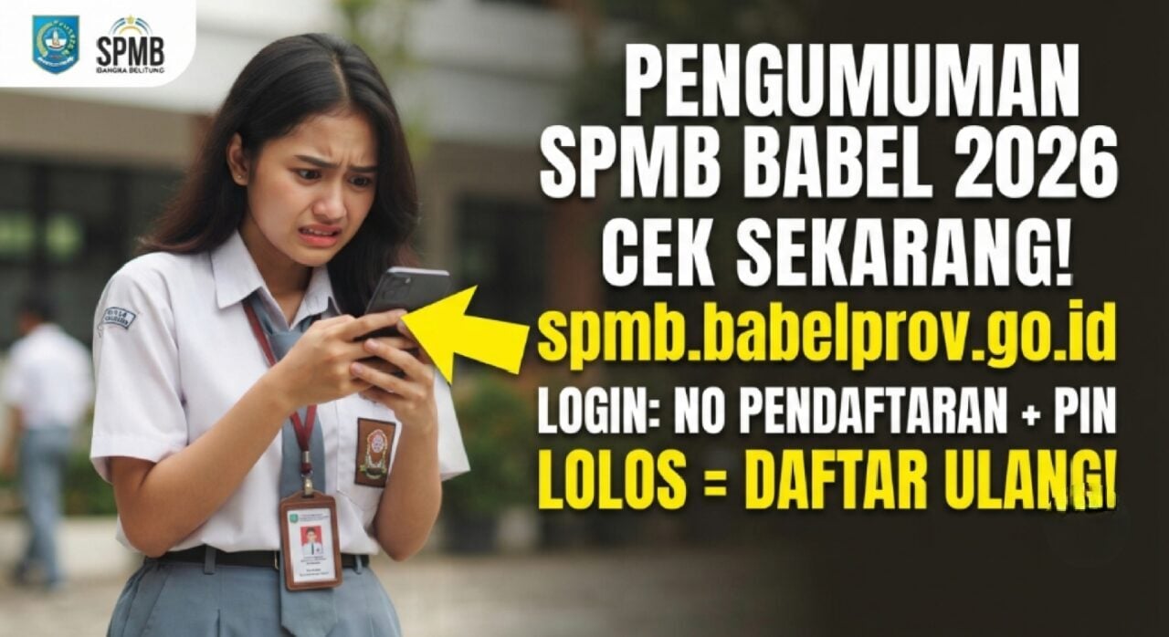 Cara Cek Pengumuman SPMB SMA SMK Bangka Belitung 2026 di http