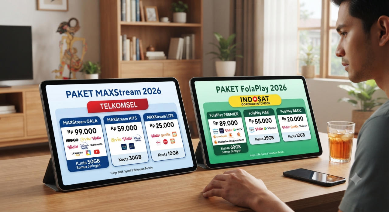 Harga Paket MAXStream vs FolaPlay 2026
