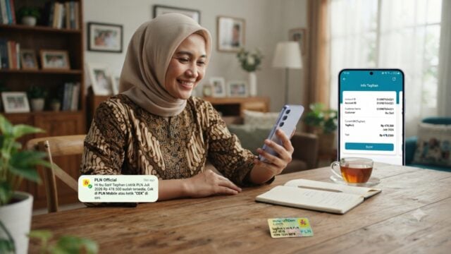 cara cek tagihan listrik pln lewat hp pln mobile wa 2026