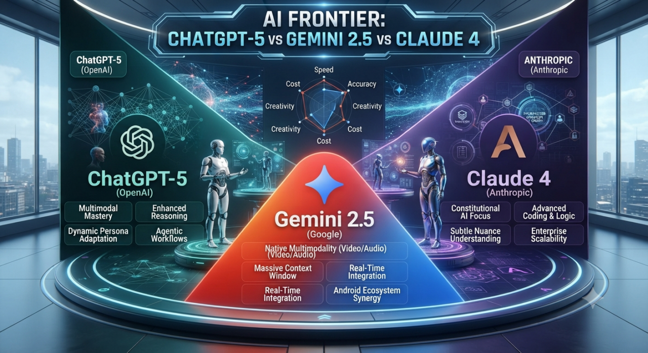ChatGPT 5 vs 2.5 vs Claude 4: Test 5 Prompt Juli 2026