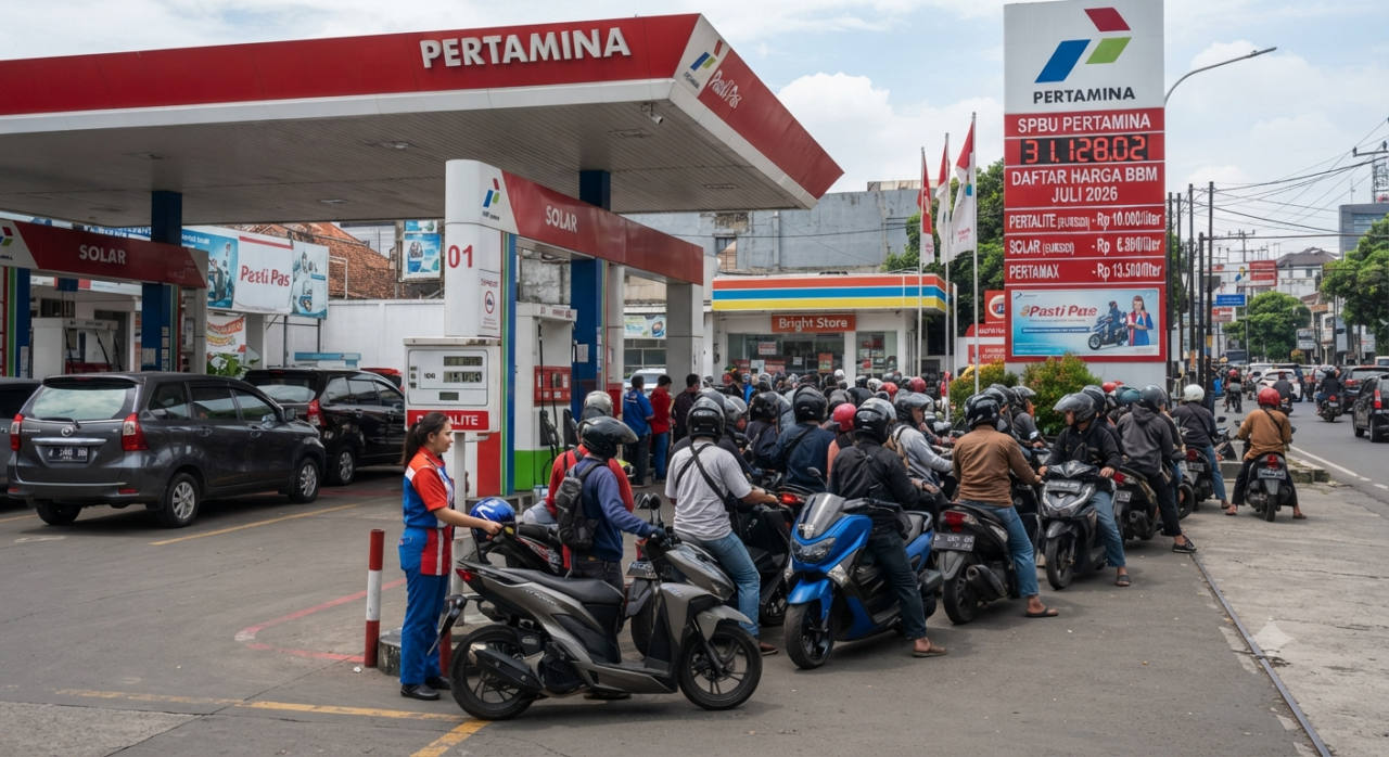 Daftar Harga BBM Subsidi Juli 2026: Pertalite & Biosolar Tetap, Pertamax Turbo Turun