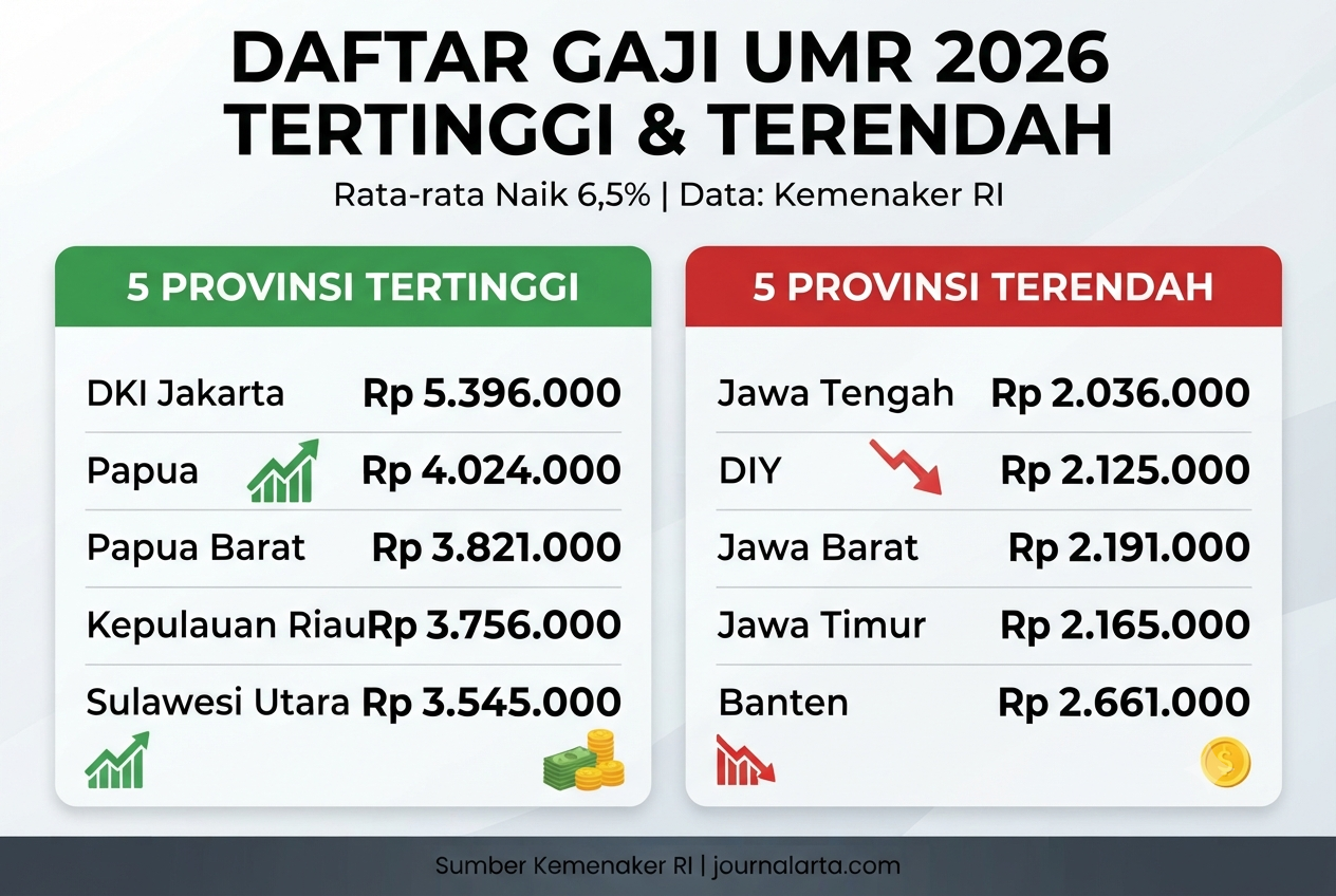 Daftar Gaji UMR 2026