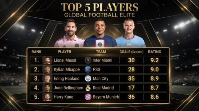 klasemen top skor sepatu emas piala dunia 2026 messi mbappe haaland