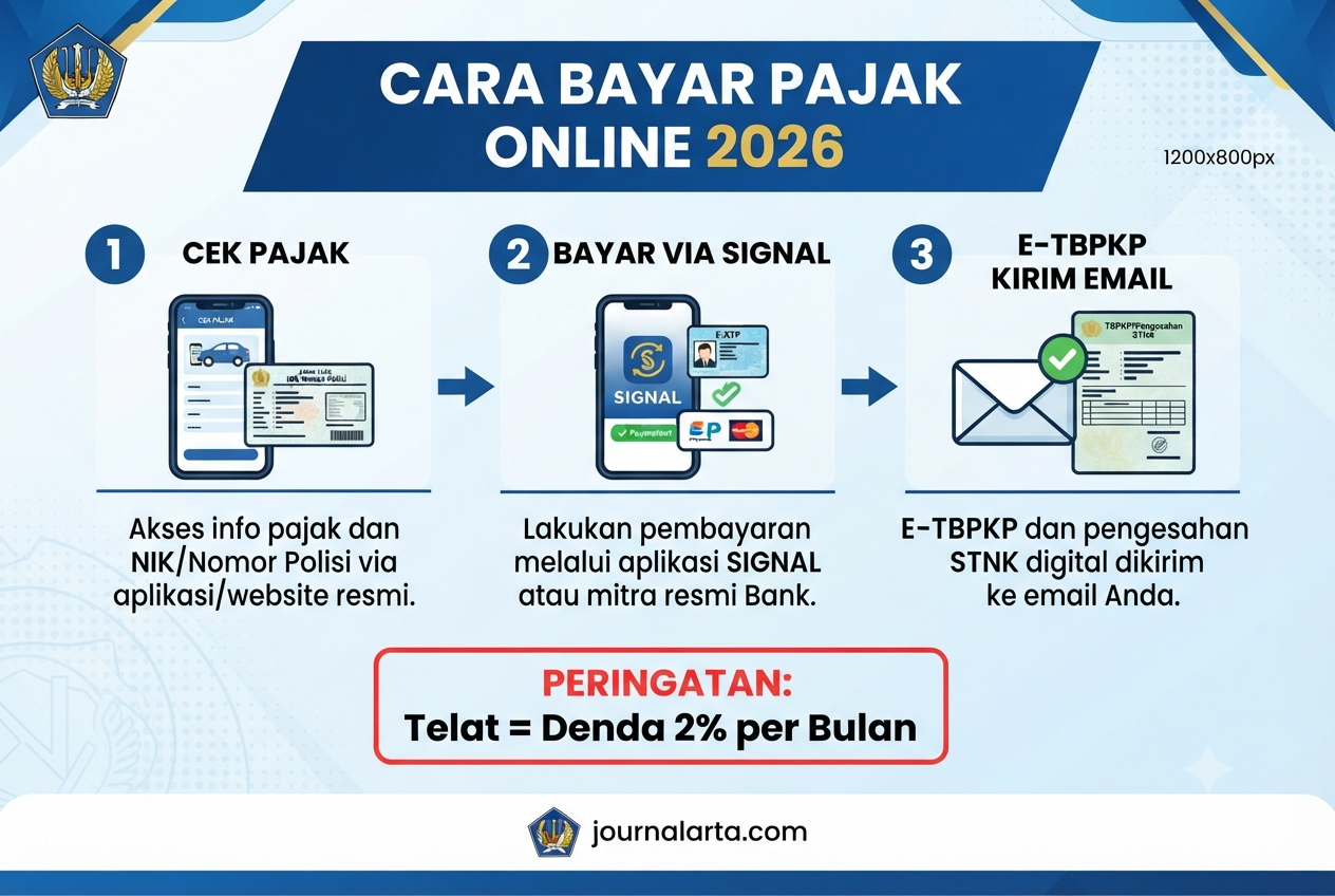 cara bayar pajak kendaraan bermotor online 2026
