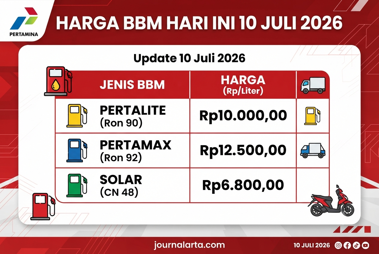harga bbm hari ini 10 juli 2026 pertamina