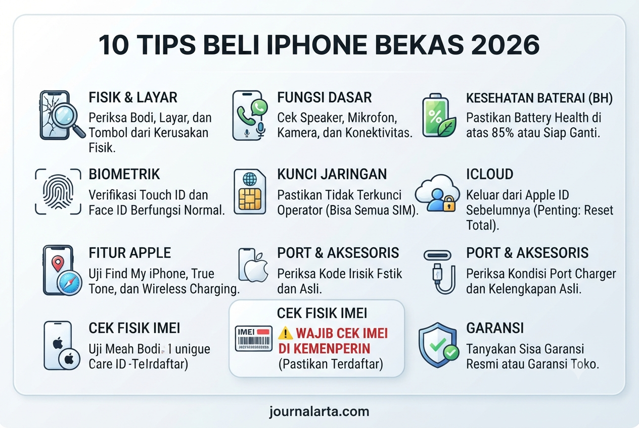 tips beli iphone bekas 2026 cek imei