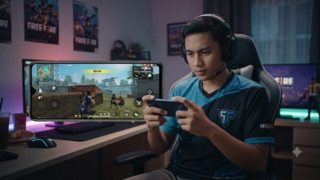 Ilustrasi hadiah skin senjata, kostum, dan kotak hadiah resmi Free Fire untuk 10 Juli 2026