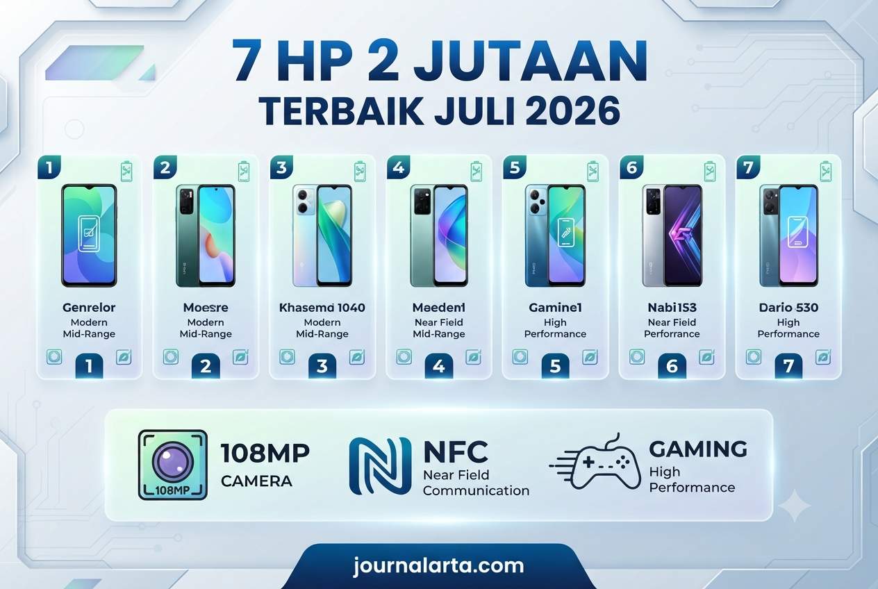 rekomendasi hp 2 jutaan terbaik juli 2026 kamera nfc