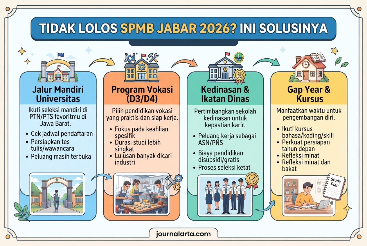 tidak lolos spmb jabar 2026 opsi sekolah gratis