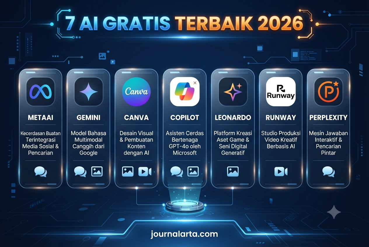 7 ai gratis terbaik 2026 bikin gambar video
