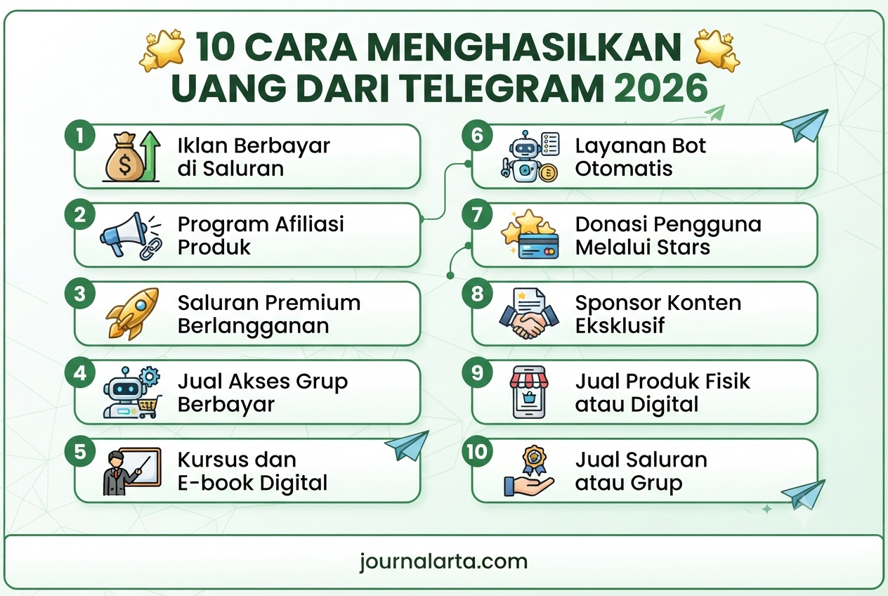 cara menghasilkan uang dari telegram 2026