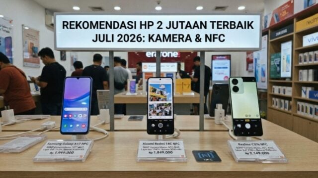 rekomendasi hp 2 jutaan terbaik juli 2026 kamera nfc