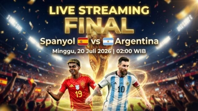 Link Live Streaming Final Spanyol vs Argentina