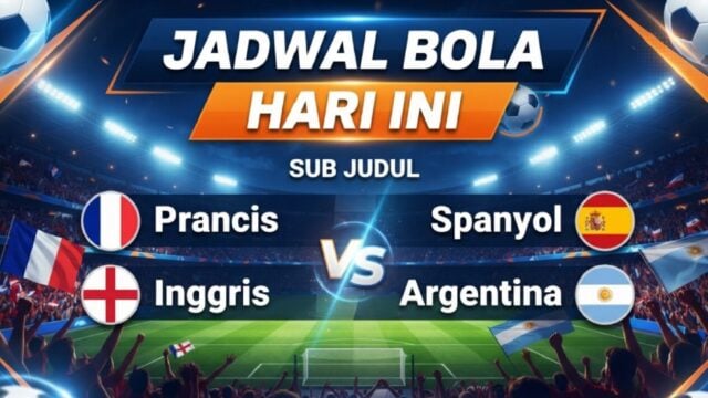 Jadwal Bola Hari Ini 19-20 Juli 2026