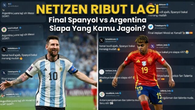 Reaksi Netizen Jelang Final Spanyol vs Argentina