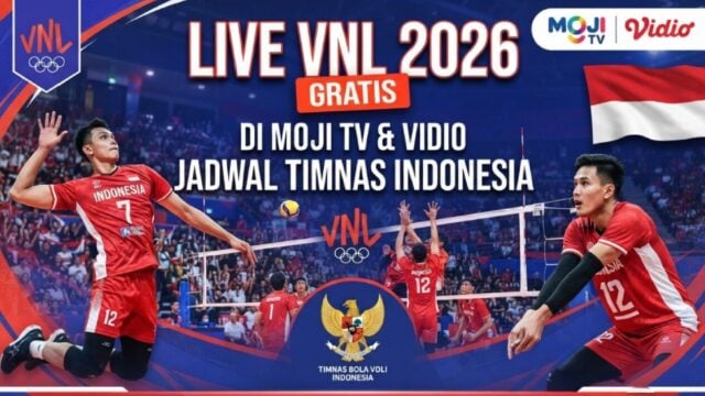 Nonton VNL 2026 Live di MOJI TV