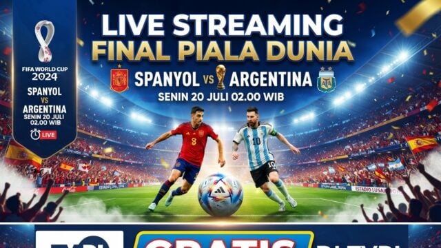 Link Live Streaming Final Piala Dunia 2026 Spanyol vs Argentina Gratis di TVRI