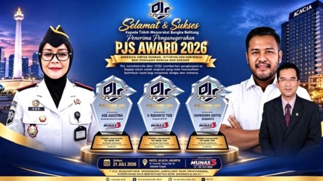 Dari Bumi Serumpun Sebalai: 3 Tokoh Bangka Belitung Raih PJS Award 2026
