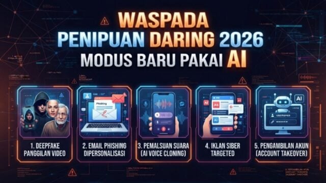 Waspada! Penipuan Daring 2026 Pakai AI, Kerugian Warga RI Capai Rp7,5 Triliun