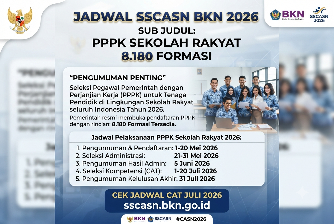 Jadwal SSCASN BKN 2026 Terbaru