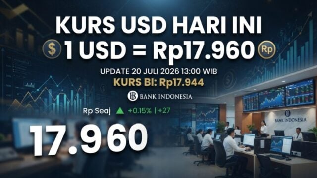 Kurs USD Hari Ini 20 Juli 2026