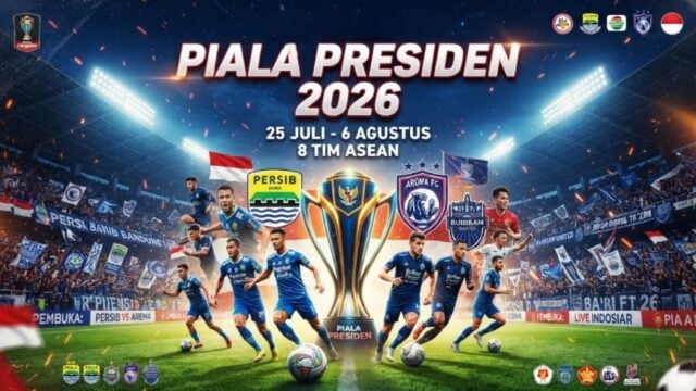 Jadwal Piala Presiden 2026 Lengkap: Persib vs Arema Jadi Laga Pembuka 25 Juli