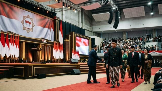 Suasana puncak acara Harlah ke-28 PKB yang dihadiri tokoh nasional