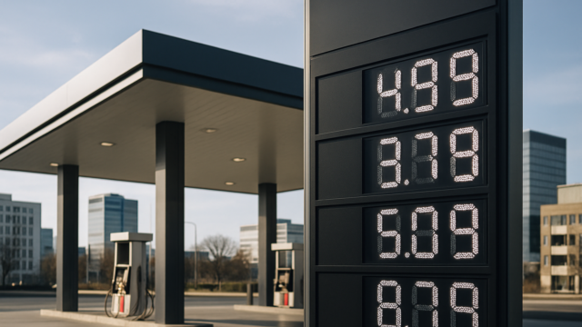Papan harga di SPBU Pertamina yang menunjukkan penurunan Harga BBM Pertamax Turbo