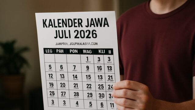 Kalender Jawa Juli 2026 Lengkap